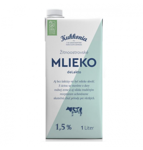 Kukkonia Mlieko deLakto 1,5% 1 l