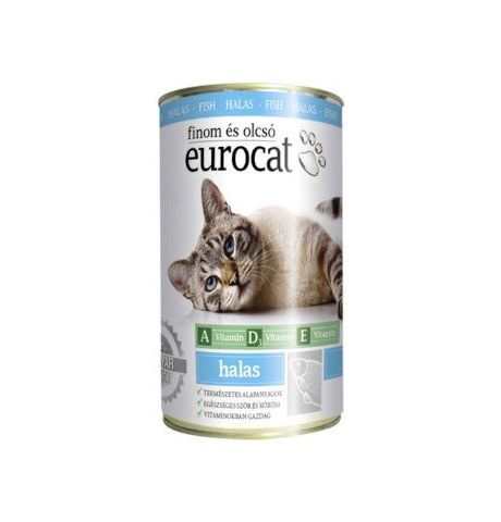 Eurocat kompletne mokré krmivo pre dospelé mačky s rybou