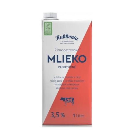 Kukkonia Mlieko trvanlivé plnotučné 3,5% 1 l