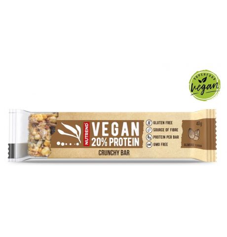 Vegan protein crunchybar 40gr mandula:
