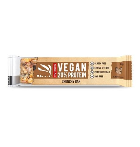Nutrend vegan crunchy bar almond 40g :