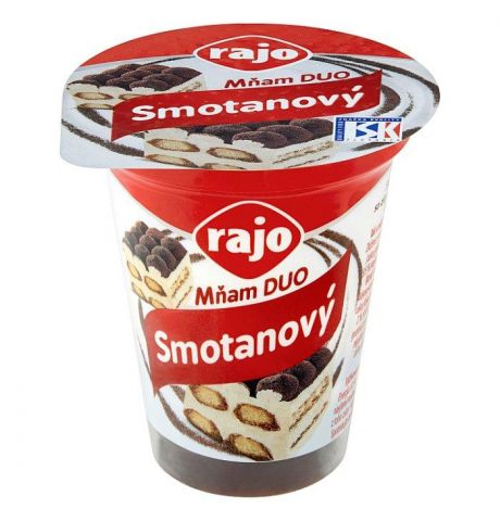 Rajo Mňam Duo Smotanový jogurt so zložkami a príchuťou tiramisu 145 g