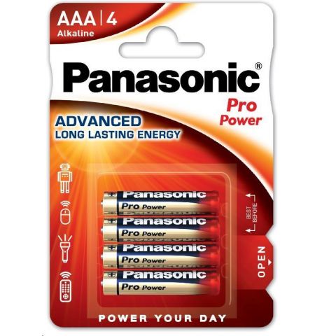 Panasonic Alkalické batéria Pro Power LR03PPG/4BP AAA 1,5V 4ks