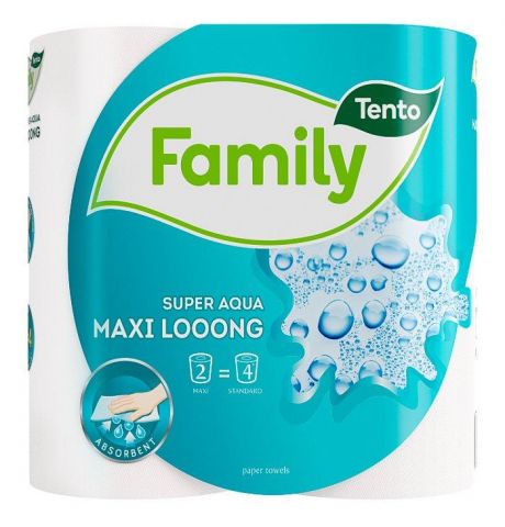 Tento Family Maxi Super Aqua Loong papierové utierky 2 vrstvy 2 kotúče