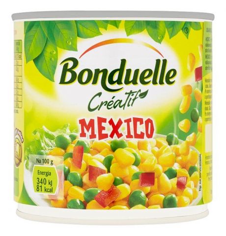 Bonduelle Créatif Mexico zeleninová zmes vákuovaná v mierne slanom náleve 340 g
