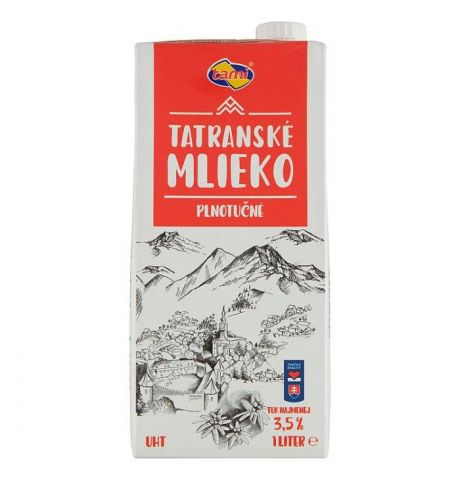 Tami Tatranské mlieko plnotučné 1 l