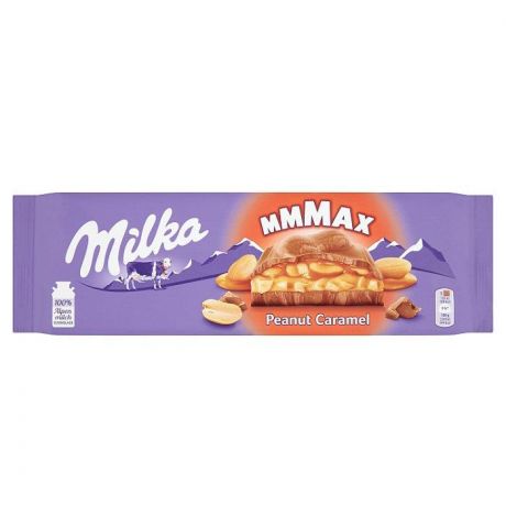 Milka Mmmax Peanut Caramel mliečna čokoláda s arašidmi 276 g
