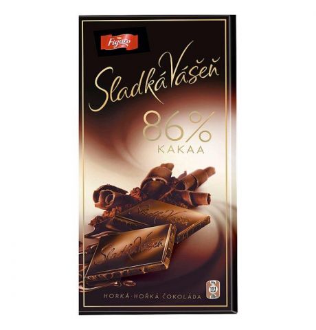 Figaro Sladká Vášeň horká čokoláda 86% kakaa 100 g