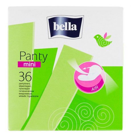 Bella Panty mini priedušné anatomické slipové vložky 36 ks