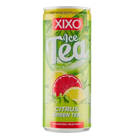 Xixo Ice Tea Citrus Green Tea nesýtený nealkoholický nápoj s citrónovou príchuťou 250 ml