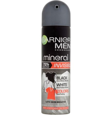 Garnier Men Mineral Invisible Black White Colors 150ml 