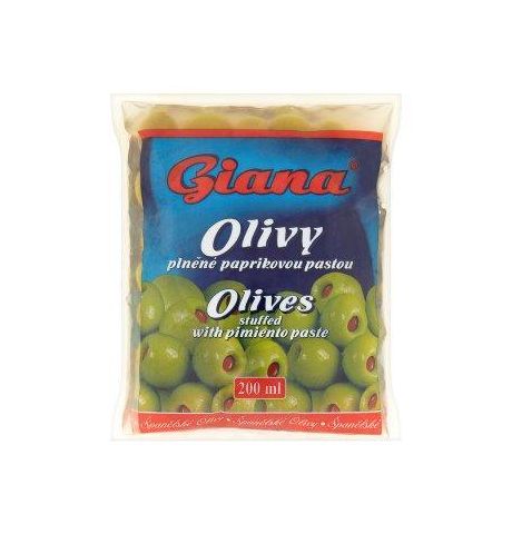 Olivy zelené s papričkou 200ml