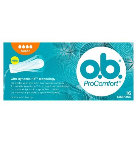 O.B.® ProComfort Tampóny Super 16 ks