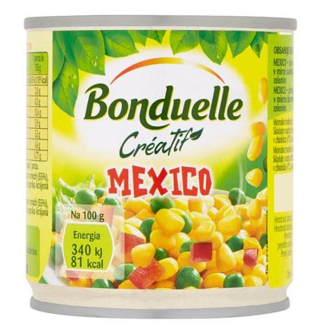 Bonduelle Créatif Mexico zeleninová zmes vákuovaná v mierne slanom náleve 170 g