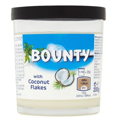 Bounty Mliečna nátierka s kúskami kokosu 200 g