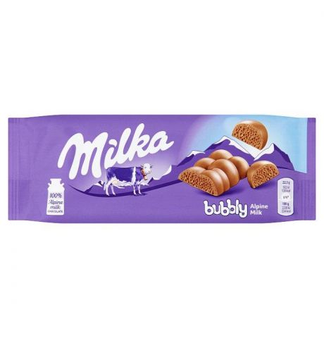 Milka Bubbly mliečna čokoláda s bublinkami 90 g