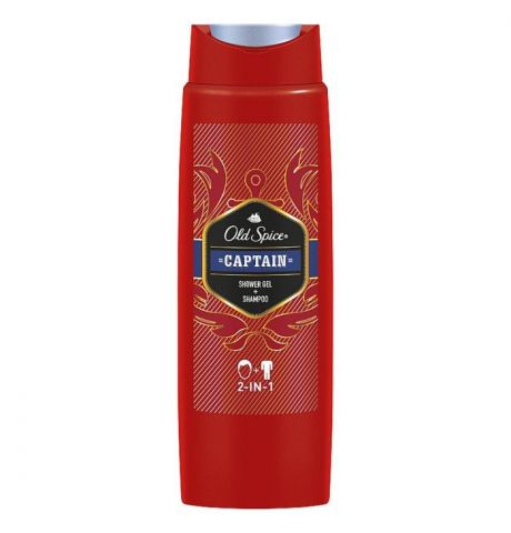 Old Spice Captain Sprchový Gél A Šampón Pre Mužov 250 ml