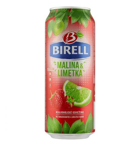 Birell Malina & limetka miešaný nápoj z nealkoholického piva 0,5 l