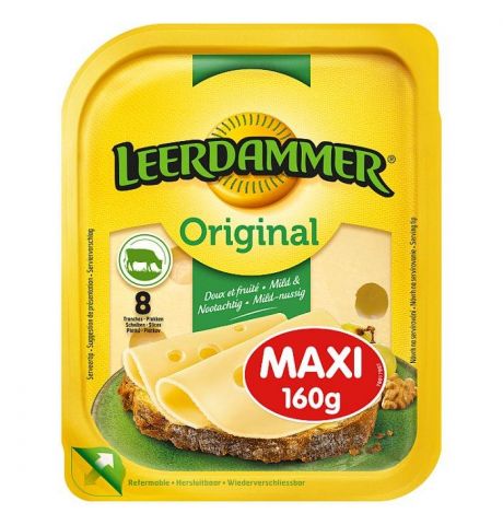 Leerdammer Original Maxi syr 8 plátkov 160 g