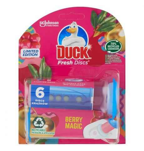 Duck Fresh Discs Berry Magic čistič WC 36 ml