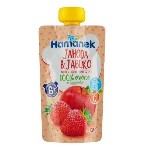 Hamanek Jahoda &Jablko 100% Ovoce 100ml