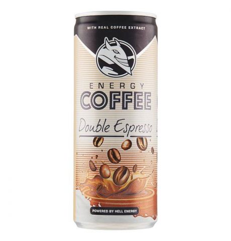 Energetická káva Hell Coffee Double Espresso 250ml