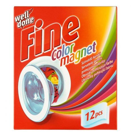 Well Done Fine Color Magnet obrúsky pohlcujúce farbu 12 ks