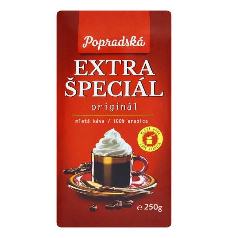 Popradská Extra špeciál pražená mletá káva 250 g