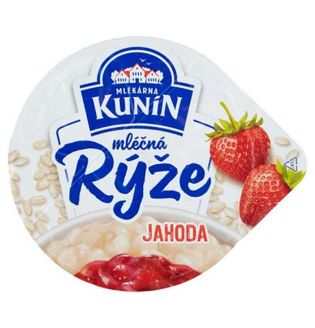 Mlékárna Kunín Mliečna ryža jahodová 175 g
