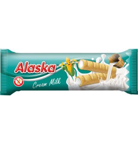 Trubičky kukuričné Alaska mliečne 18g