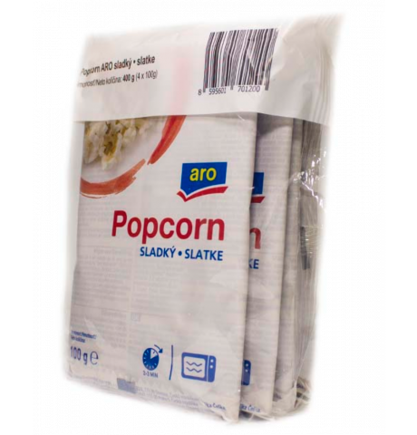Popcorn Sladký 4 x 100g