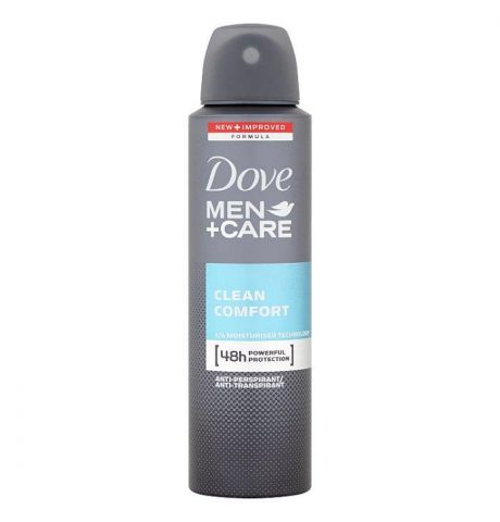 Dove Men+Care Clean Comfort antiperspirant sprej pre mužov 150 ml