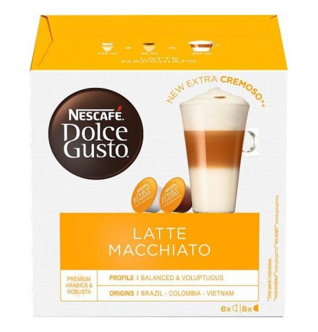 NESCAFÉ® Dolce Gusto® Latte Macchiato - káva v kapsulách - 16 ks