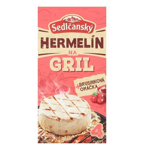 Sedlčanský Hermelín na gril s brusnicovou omáčkou 4 x 100 g