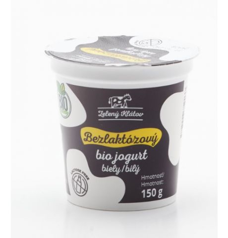 Bio Bezlaktózový jogurt biely 150g