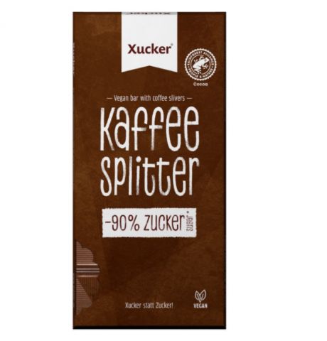 Xucker Vegánska čokoláda s kúskami kávy 80g
