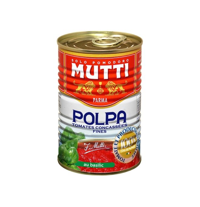 Mutti Polpa drv. paradajky s bazal. 400g