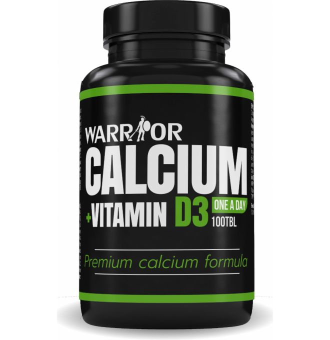 Warrior Calcium Vitamin D3 100ks