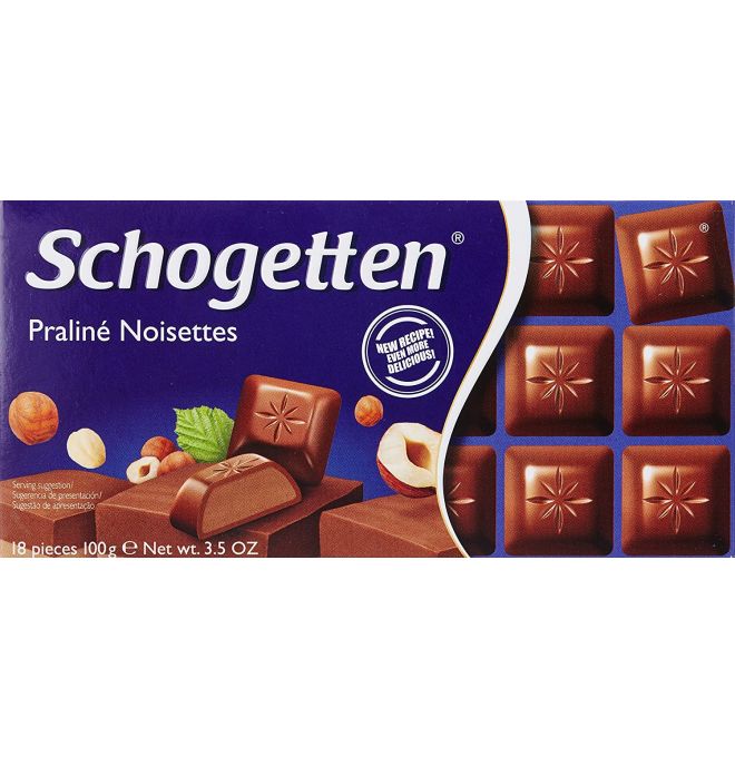 Schogetten čokoláda lieskovooriešková 100g