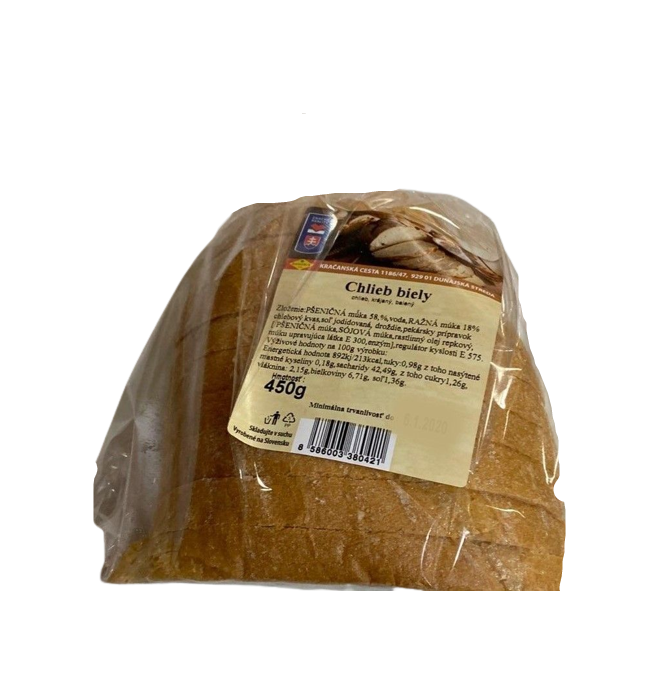 Chlieb Biely Krájaný 450g