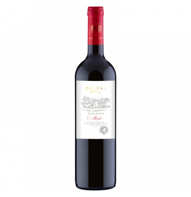 Teleki Villányi Merlot 2019 suché červené víno 13,5% 750ml