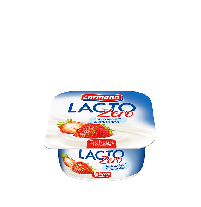 Ehrmann Bezlaktózový jogurt jahodový 135h