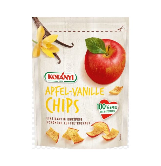 Kotányi Jablkové čipsy s vanilkou 40g