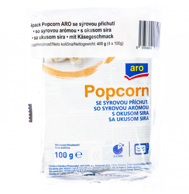 Popcorn Aro CZ Syrový 4 x 100g