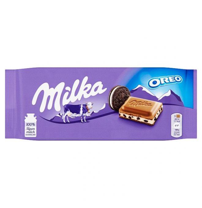 Milka Oreo mliečna čokoláda a sušienky 100 g
