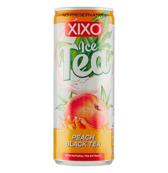 Xixo Broskyňa Ľadový čaj 250ml PLECH Z