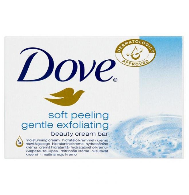 Dove Soft peeling gentle exfoliating krémová tableta na umývanie 100 g