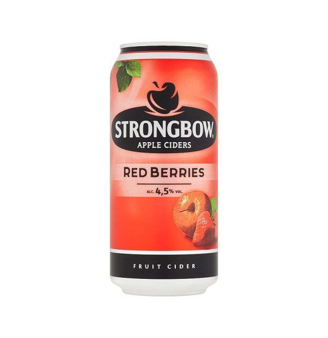 Strongbow Apple Ciders Red Berries 440ml PLECH ZÁLOH. OBAL