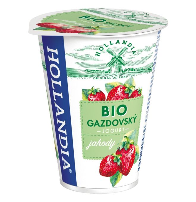 Hollandia Jogurt Bio Jahody Gazdovský 180g