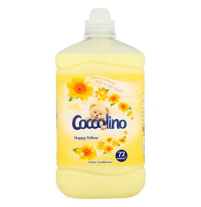 Coccolino Happy Yellow koncentrovaný avivážny prípravok 72 praní 1800ml
